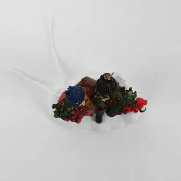 Department 56 Christmas Village Carolers Figurine Two Figures Snowy Base