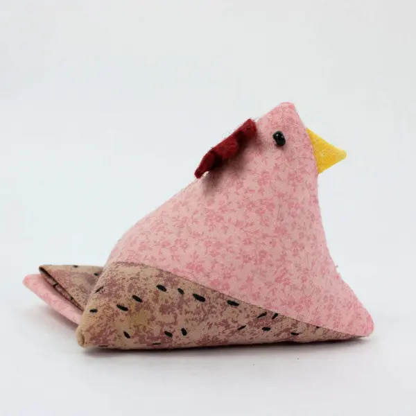 Fabric Chicken Pin Cushion Triangle