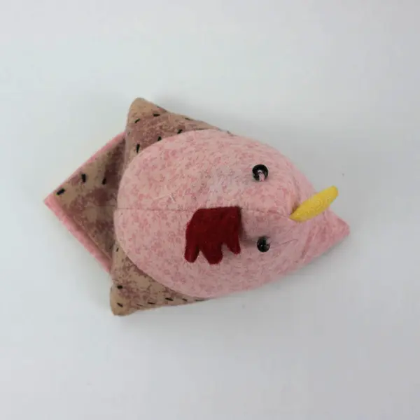 Fabric Chicken Pin Cushion Triangle