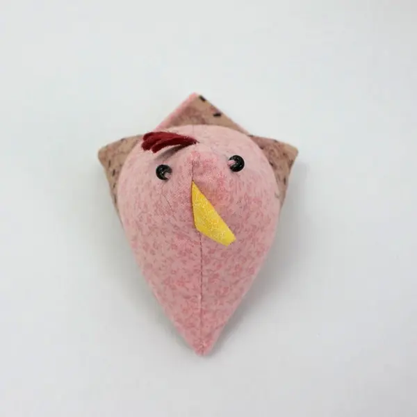 Fabric Chicken Pin Cushion Triangle
