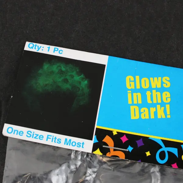 Fun Express White Glow in the Dark Wig 85/4553 Costume Accessory