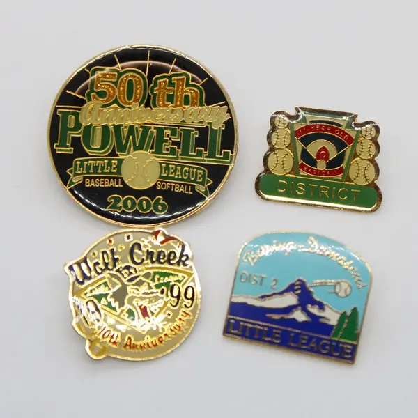 Lot of 4 Little League Baseball Pins Powell 50th Anniversary 2006 District 2