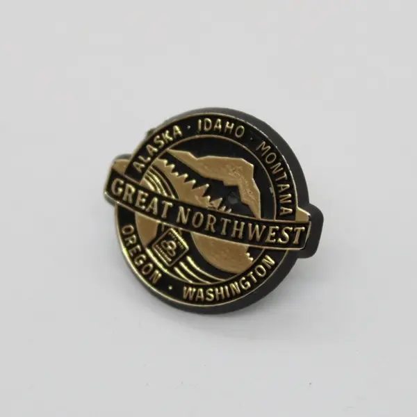 Lot of 2 Pacific Northwest Souvenir Pins Great Northwest Region