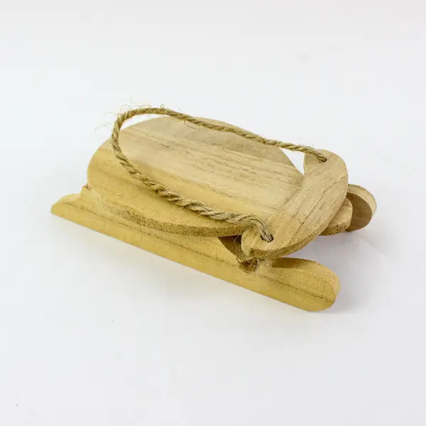 Darice 6 Inch Unfinished Wooden Sleigh 9166-72 DIY Craft Decor