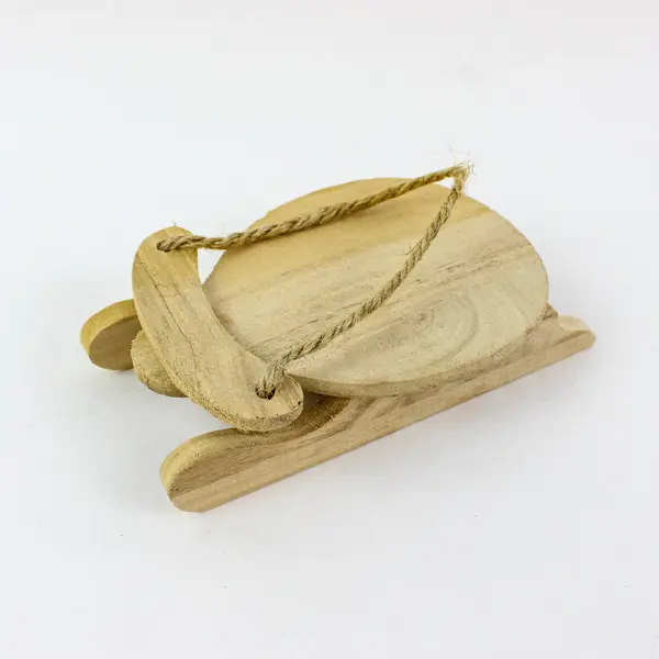 Darice 6 Inch Unfinished Wooden Sleigh 9166-72 DIY Craft Decor