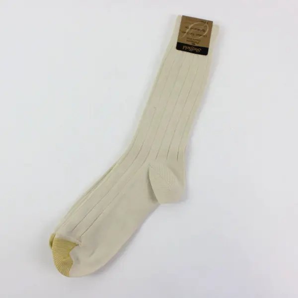 Gold Toe Sheffield Men's Crew Socks Beige Comfort Toe Seam 6-12.5