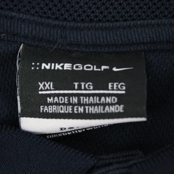 Nike Golf Men's XXL Dri-Fit Navy Blue Polo Shirt Short Sleeve Embroidered "QCD"