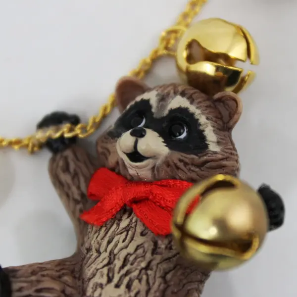 1986 Hallmark Keepsake Li'l Jingler Raccoon Christmas Ornament