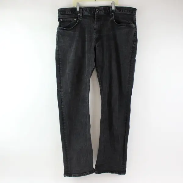 Eddie Bauer Men's Straight Leg Black Jeans 38x32