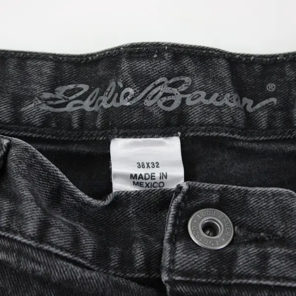Eddie Bauer Men's Straight Leg Black Jeans 38x32