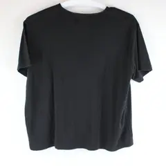Stitches In Time Women's Black Ribbed Short Sleeve Shirt 3X