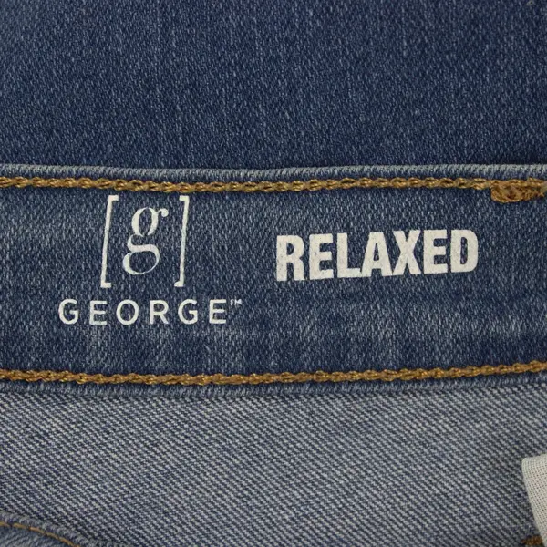George Men's Relaxed Fit Jeans Medium Wash 38x30