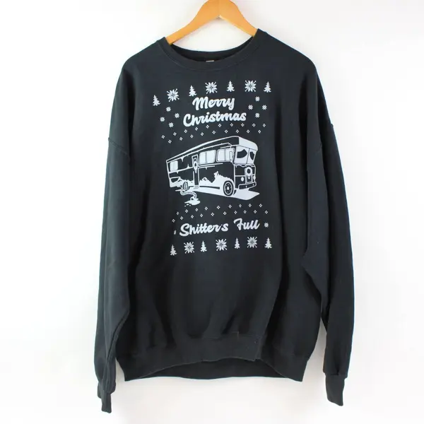 Jerzees NuBlend Men's 2XL Christmas RV Camper Humor Sweatshirt