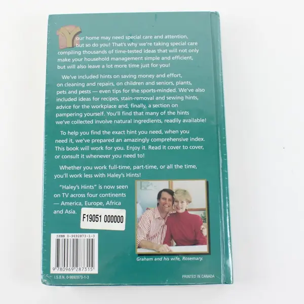 Haley's Hints 1999 Graham Haley & Rosemary Household Tips Hardcover Book