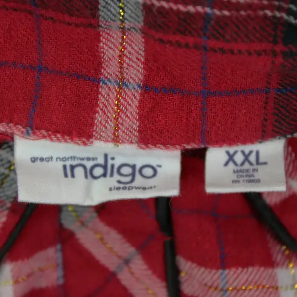 Great Northwest Women's XXL Red Plaid Long Sleeve Top