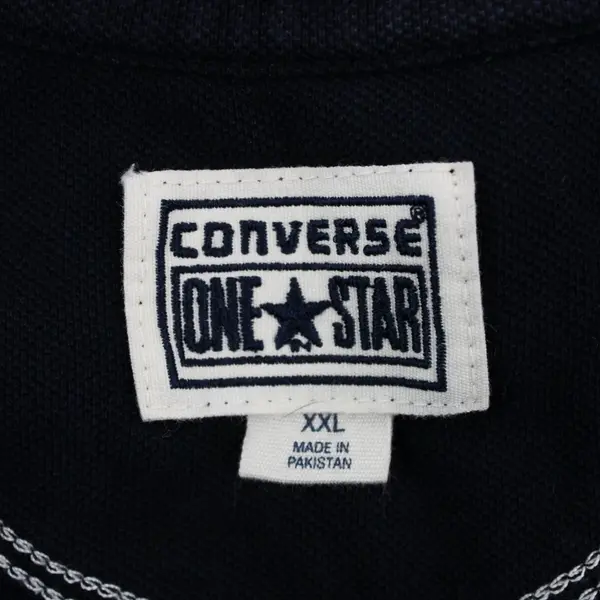 Converse Men's Polo Shirt Navy Blue XXL 