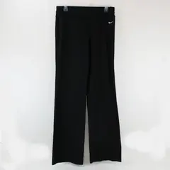 Nike Women's Wide Leg Yoga Pants Black M Tall Peeling Nike Dri-FIT Graphics