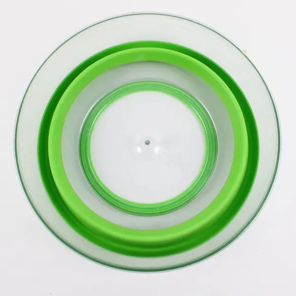 Progressive Prepworks Collapsible Salad Spinner Green White Space Saving