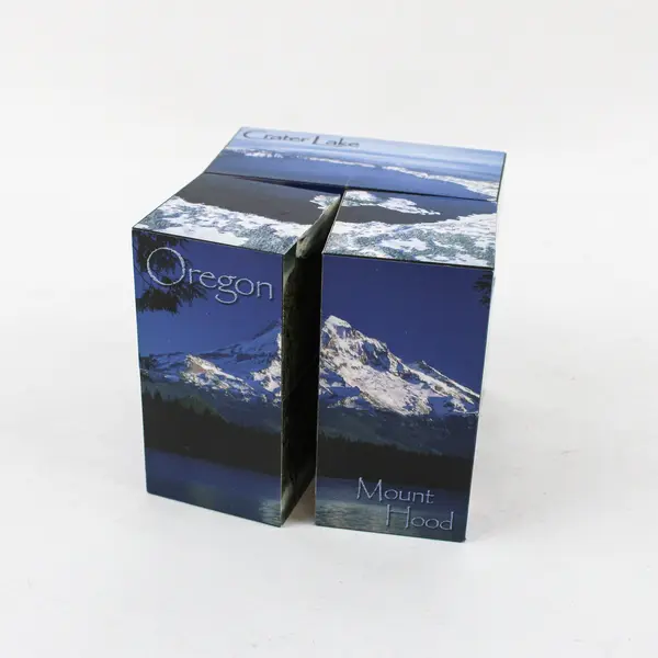 Oregon Souvenir Folding Photo Puzzle Cube Brain Teaser