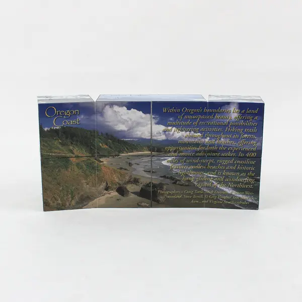 Oregon Souvenir Folding Photo Puzzle Cube Brain Teaser