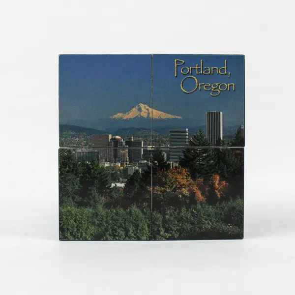 Oregon Souvenir Folding Photo Puzzle Cube Brain Teaser