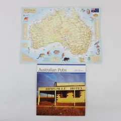 Australian Pubs 2011  Calendar Steve Parish Birdsville Hotel w/ Laminated Map