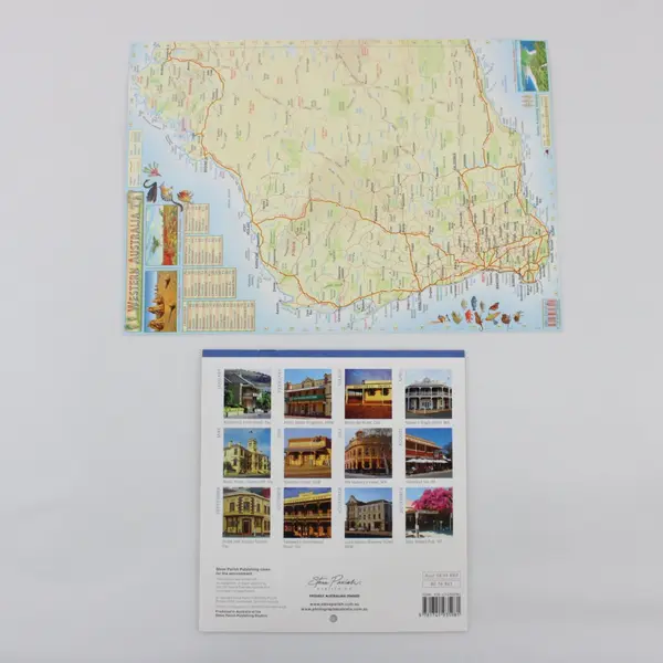 Australian Pubs 2011  Calendar Steve Parish Birdsville Hotel w/ Laminated Map