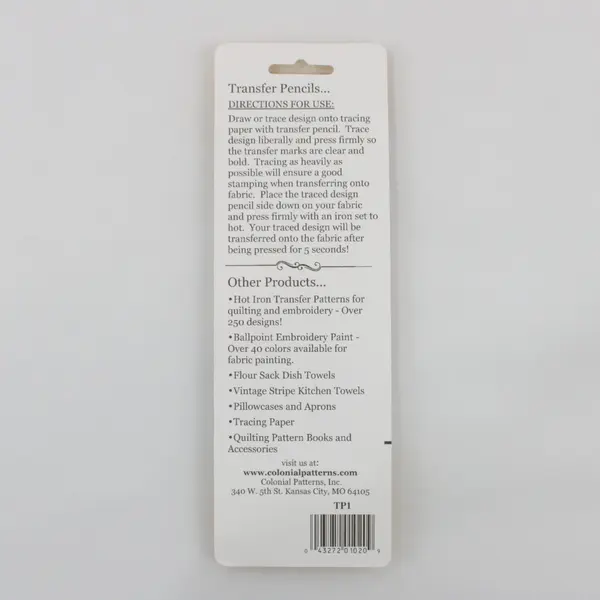 Aunt Martha's Hot Iron Transfer Pencils TP1 2 Pack New