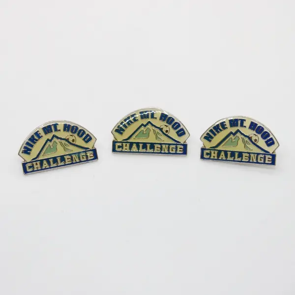 Lot of 3 Nike Mt. Hood Challenge Pins Blue Yellow White