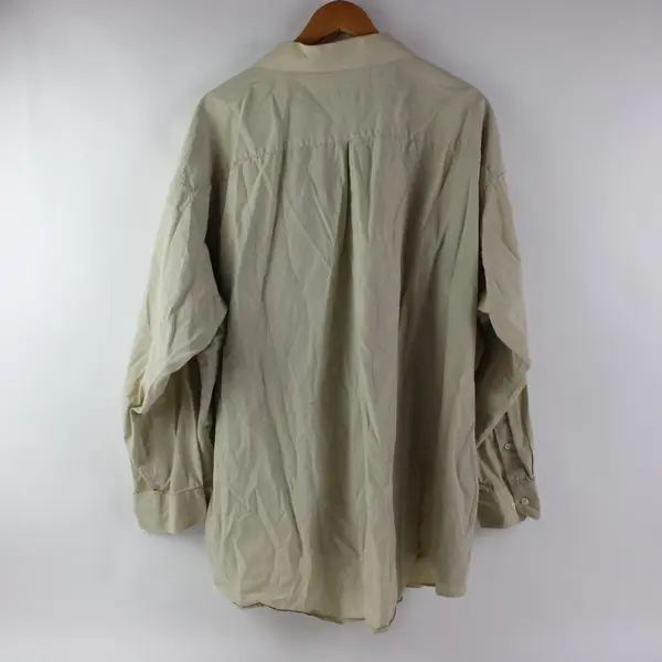 Joseph & Feiss Men's Beige Dress Shirt Long Sleeve Size 20 34/35