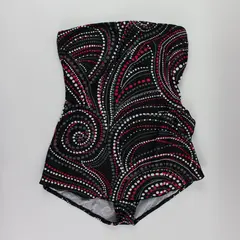 Jantzen Classics Women's Black Strapless One Piece Swimsuit Abstract Dots Size 8