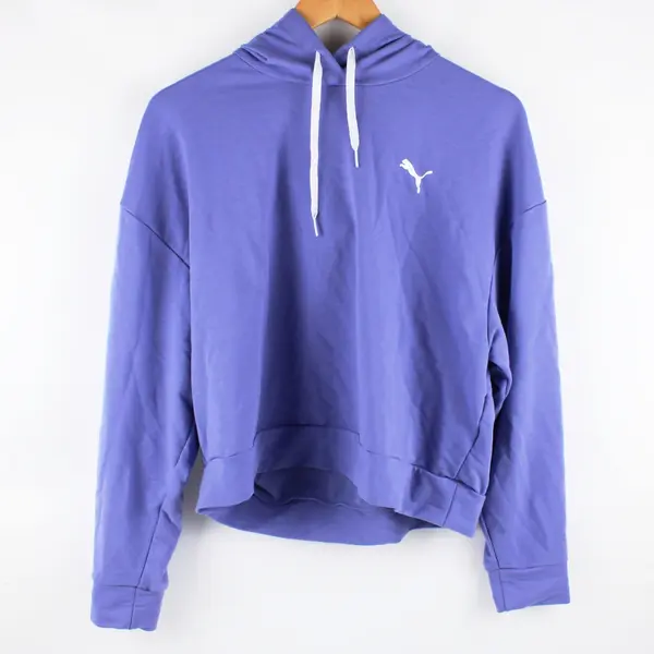 Puma Women's Large Lavender Purple Cropped Hoodie