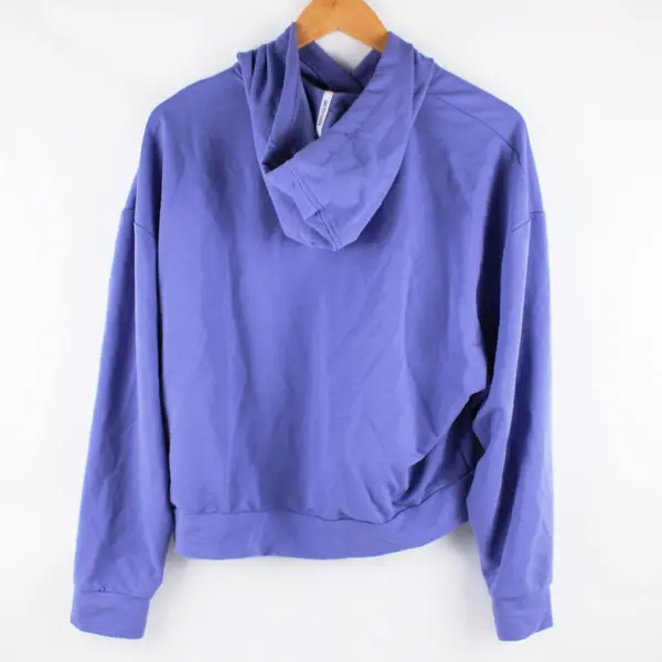 Puma Women's Large Lavender Purple Cropped Hoodie