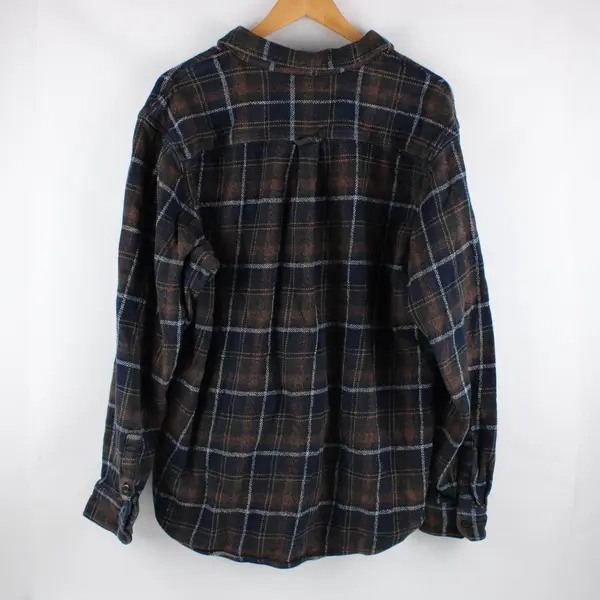 Orvis Men's XL Plaid Button-Front Jacket Blue Green Brown