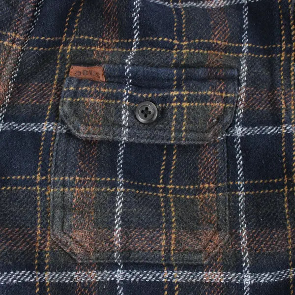 Orvis Men's XL Plaid Button-Front Jacket Blue Green Brown