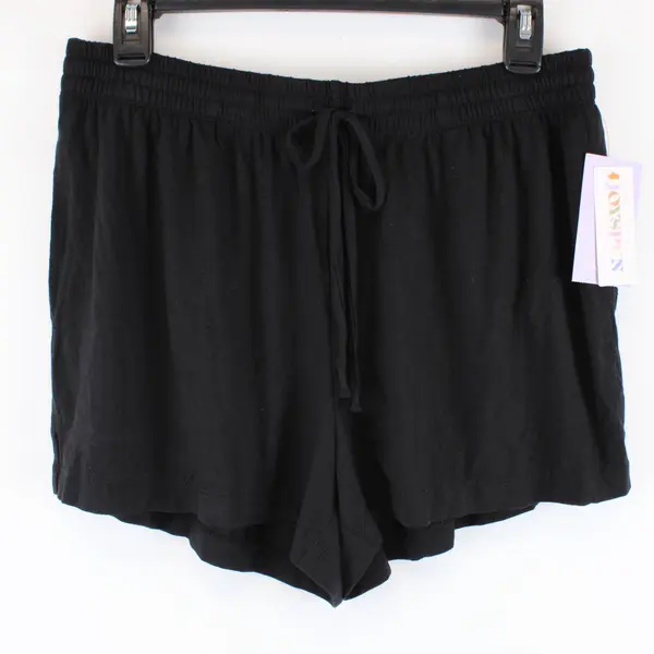 Joyspun Women's Lounge Shorts Black Size M 8-10 Workout Casual NWT
