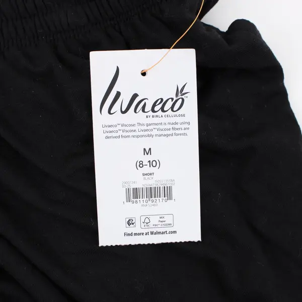 Joyspun Women's Lounge Shorts Black Size M 8-10 Workout Casual NWT
