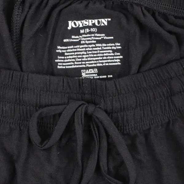 Joyspun Women's Lounge Shorts Black Size M 8-10 Workout Casual NWT