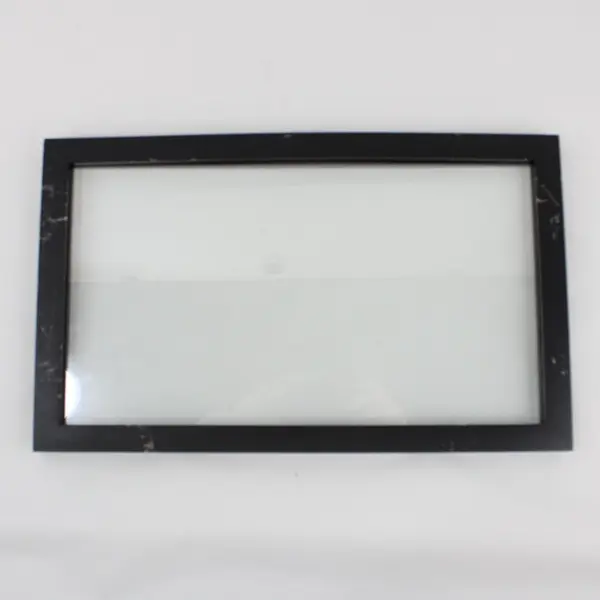Lot of 4 Black MDF Wall Hanging Picture Frames 8x14 Cracked Glass Scratches