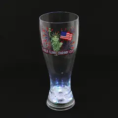 Bubba Gump Shrimp Co 20 oz Pilsner Glass Statue of Liberty Fireworks