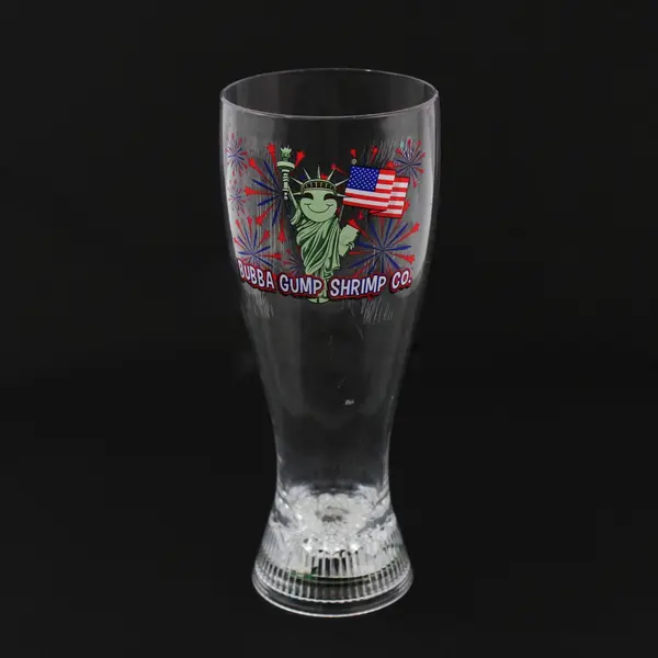 Bubba Gump Shrimp Co 20 oz Pilsner Glass Statue of Liberty Fireworks