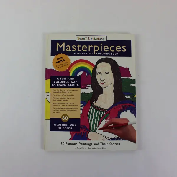 Start Exploring Masterpieces Coloring Book 1990 Unused Art Activity Book