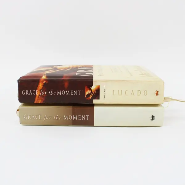 Grace for the Moment 2-Volume Hardcover Devotional Set by Max Lucado 2001 & 2006