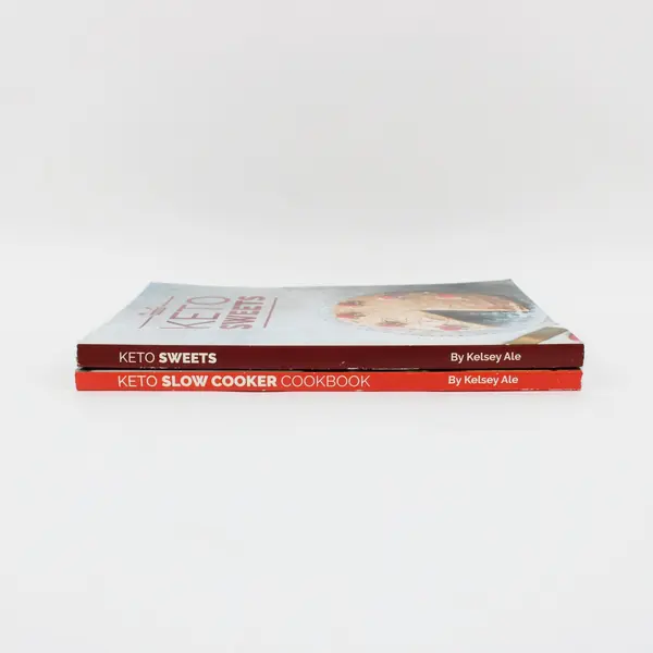 Lot of 2 Keto Cookbooks by Kelsey Ale Low Carb Recipes 2018 & 2020 Paperbacks