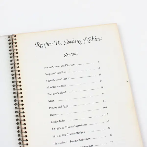Time-Life Books Recipes The Cooking of China Vintage 1968 Spiral-Bound PB