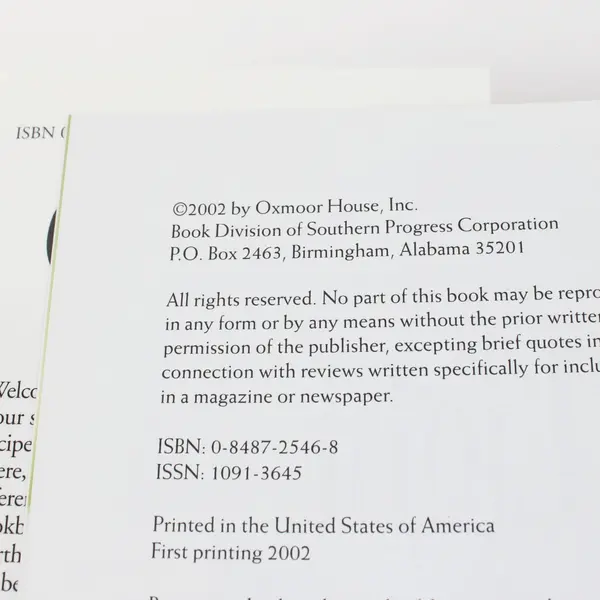 Cooking Light Annual Recipes 2003 Oxmoor House Hardcover Cookbook Dust Jacket