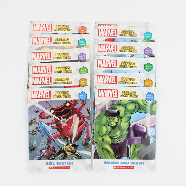 Marvel Phonics Reading Program 12-Book Set Scholastic 2018