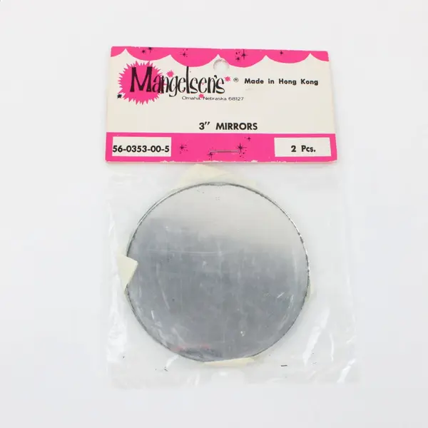 Lot of 3 Packs Mangelsen's Craft Mirrors 2, 2.5 & 3 Inch New
