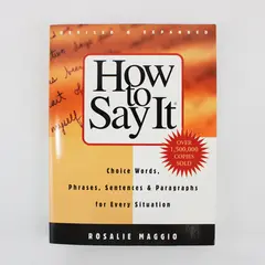 How to Say It Choice Words Rosalie Maggio Revised Expanded 2001 Paperback