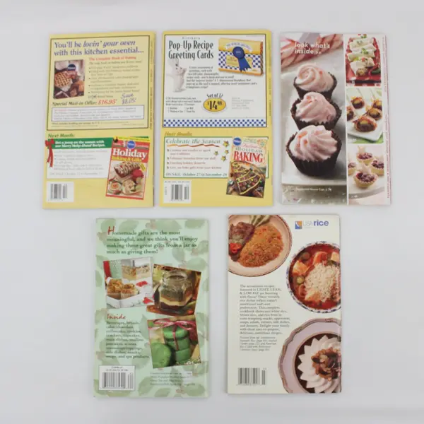 Lot of 5 Pillsbury Cookbooks Casseroles Appetizers Gifts From a Jar Rice Council